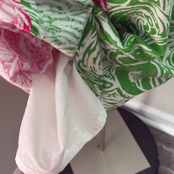 Lilly Pulitzer Jubilee Flam Alma Shift Dress Pink Green size 8 - Picture 11 of 13